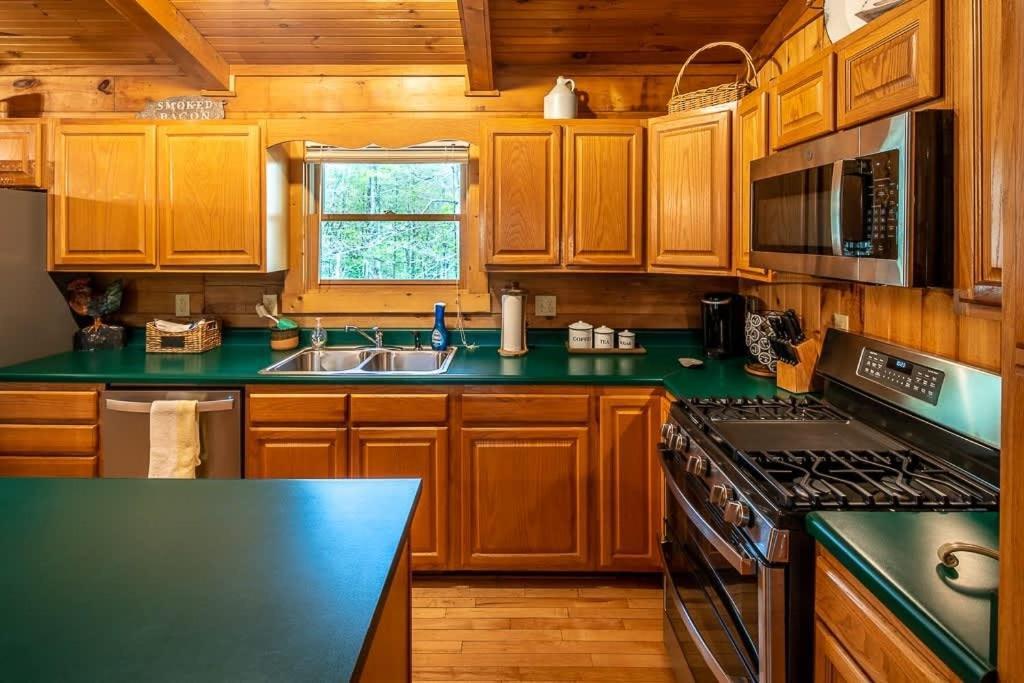 Cozy 'Grey Fox' Cabin Between Boone & 布洛英罗克山 外观 照片